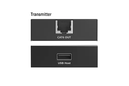 Подовжувач Digitus USB 2.0, для використання з кабелем Cat6, до 150 м, 4 х USB-A, чорний - фото 4