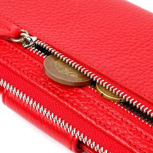 Кожаный женский кошелек Tony Bellucci 9.5х19х2 см acs0026969 - фото 7