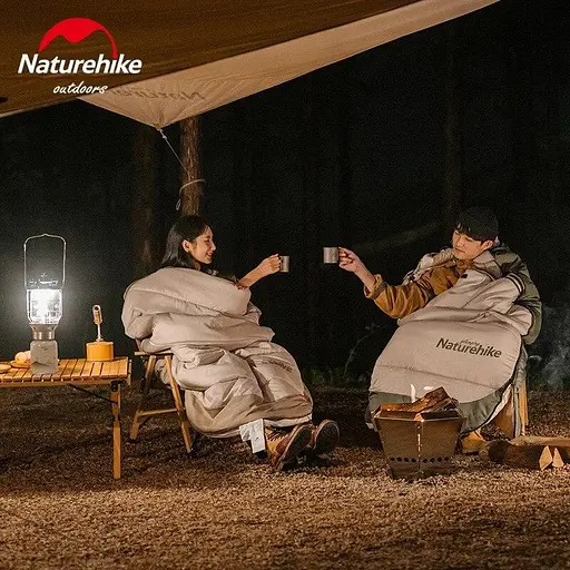 Спальный мешок с капюшоном Naturehike B400 NH21MSD11 (220 х 85см) Бежевый - фото 3