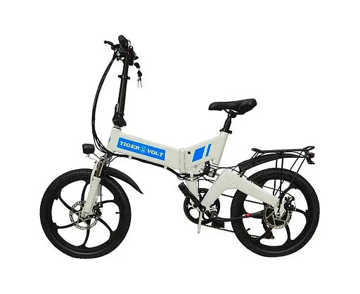 Електровелосипед ZM TigerVolt 20 з колесами 20" білий - фото 4