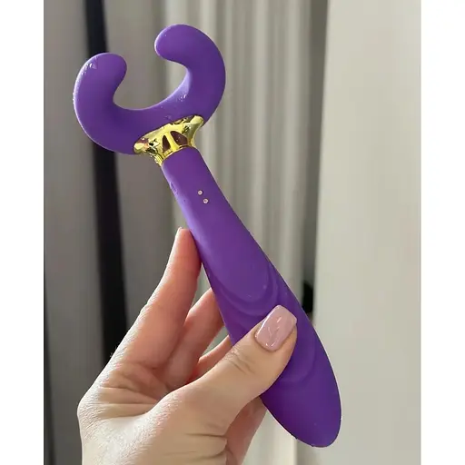 Член 3X Stimulator для клітора чорний,фіолетовий - фото 2