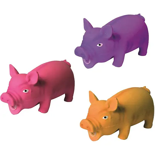 Іграшка для собак Tatrapet Toys Fun латексна Свинка з пищалкою 15 см (різні фігурки)