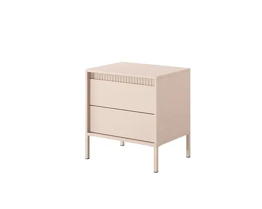 Тумба приліжкова Perfect Home Сенсо / Senso 2S/53 з 2 шухлядами Беж (PFH-092035)