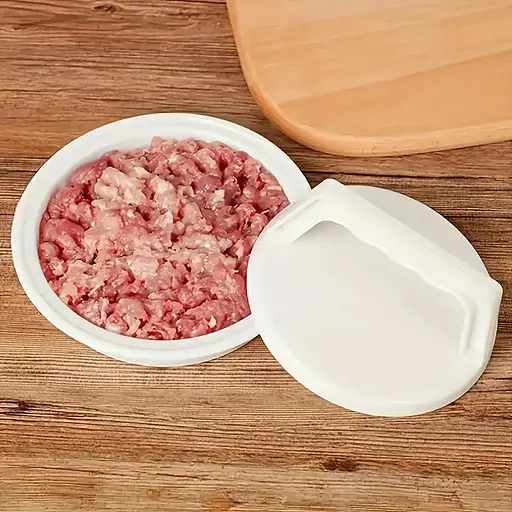 Прес для бургерів та котлет ручна прес-форма для гамбургерів, Kitchen Master Білий 87320 - фото 5