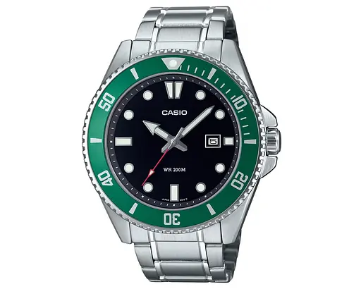 Часы наручные кварцевые мужские водонепроницаемые Casio MDV-107D-3AVEF