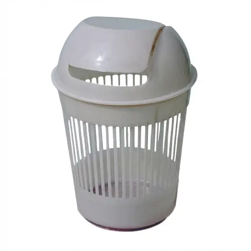Кошик канцелярський з поворотною кришкою білий
