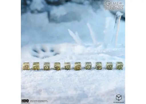 Набір кубиків Game of Thrones. Stark 10xD6 Dice Set (10 шт.) (GOT/00190166/2025/1/B) - фото 3
