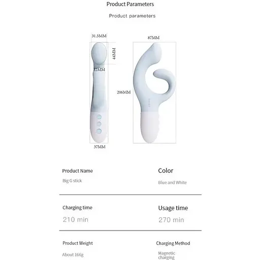 Вибратор-кролик для точки G KisToy Big G - фото 5