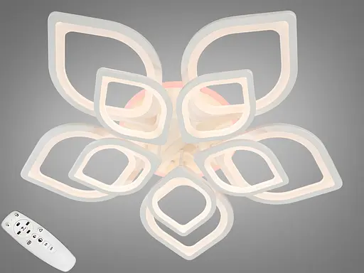 Світлодіодна люстра смарт світильник з пультом, кольоровою підсвіткою - фото 1