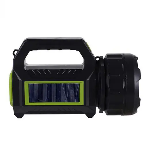 Ліхтар із сонячною панеллю HEL-T95 (LM+COB білий + червоний) + Powerbank + microUSB + (3+4 режими) - фото 3