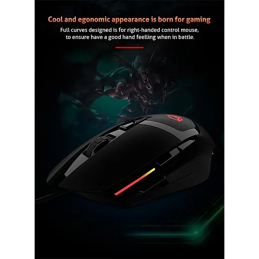 Миша MEETION Backlit Gaming Mouse RGB MT-G3325 - фото 3