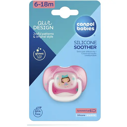 Пустушка Canpol babies Toys силіконова симетрична 6-18 міс. в асортименті (23/292) - фото 7
