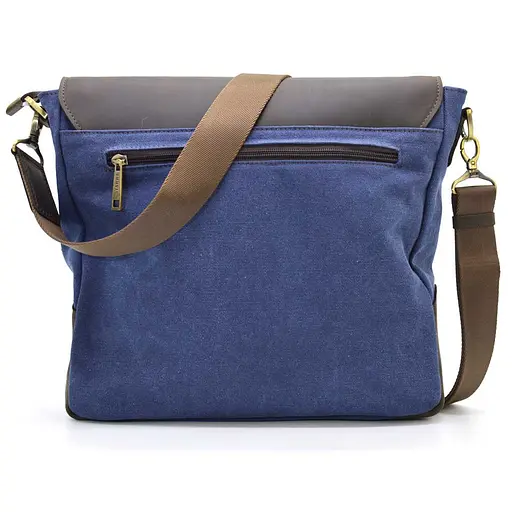 Кожаная мужская сумка через плечо TARWA 30х32х7.5 см sum0025762 - фото 5