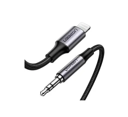 Кабель Ugreen 70509 US315 Lghtning to 3.5 мм Aux Cable Aluminum Shell - фото 1