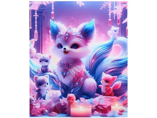 Алмазная мозаика Сказочная лисичка, TK Group (30х40см)