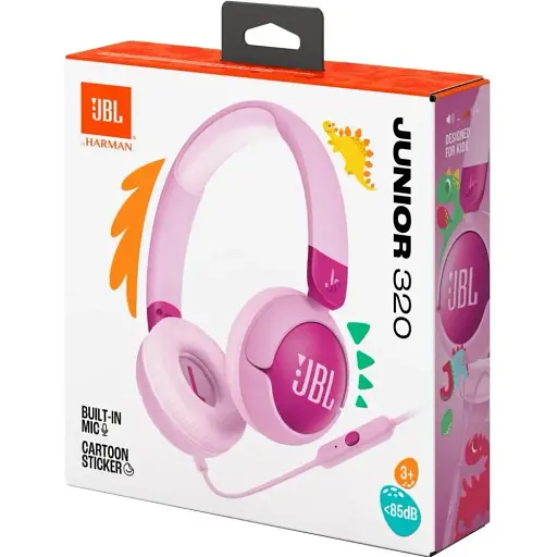 Навушники з мікрофоном JBL Junior 320 Purple (JBLJR320PUR) - фото 2