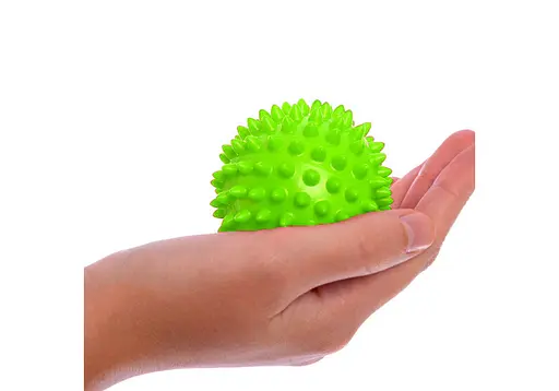 Масажний м'ячик EasyFit PVC 7.5 см жорсткий зелений (EF-1063-GN) - фото 2