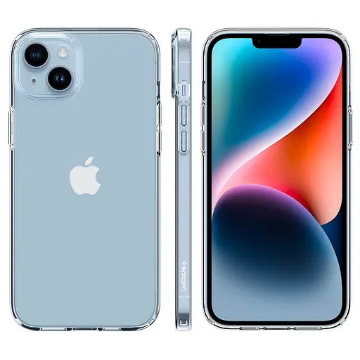 Оригинальный прозрачный чехол Spigen Liquid Crystal для iPhone 14 Plus/15 Plus (6.7") Crystal Clear ACS06456 - фото 7