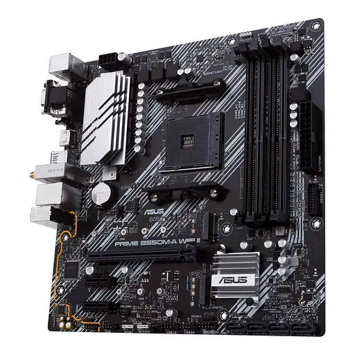 Материнская плата ASUS PRIME B550M-A WIFI II (PRIME B550M-A WI-FI II) (Socket AM4, AMD B550, Micro-ATX) - фото 3