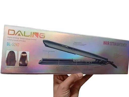 Випрямляч для волосся Daling DL‑5247 керамічний 120-200°C Чорний - фото 3