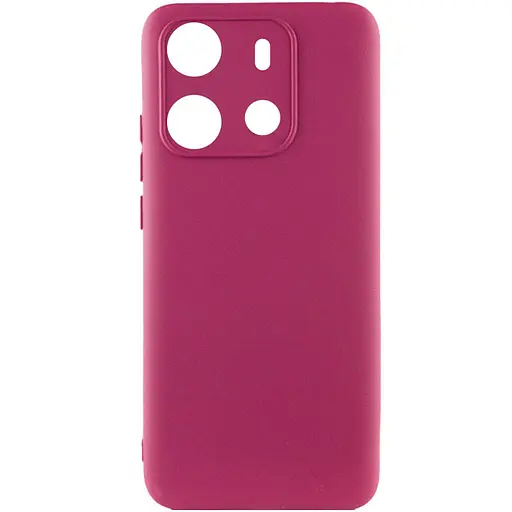 Чохол Silicone Cover Lakshmi Full Camera (A) для Tecno Spark Go 2023 Бордовий / Marsala