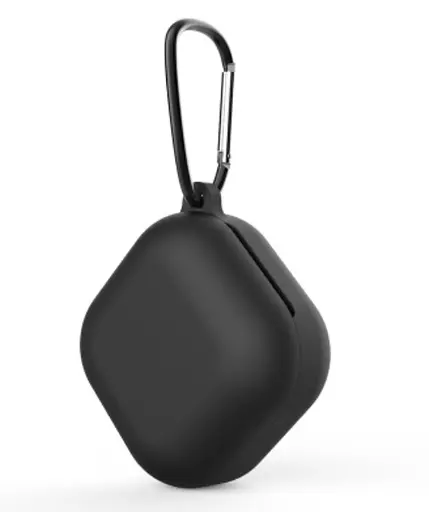 Чехол-накладка DK Silicone Candy Friendly карабин для Samsung Galaxy Buds FE (R400) (011386) (black) - фото 2