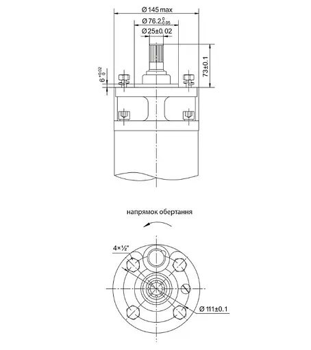 Насос відцентровий свердловинний DONGYIN 6SP46-13 380В 22кВт H 174(109)м Q 1100(800)л/хв Ø145мм +пульт (з 3х частин) (7777513) - фото 3