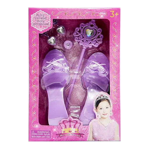 Набір аксесуарів для дівчат Bambi QS00025D1(Violet) фіолетовий, туфлі в комплекті - фото 1