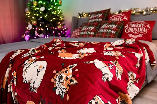 Плед Ardesto Flannel 160х200 см рождественские корги (ART0119PB) - фото 6