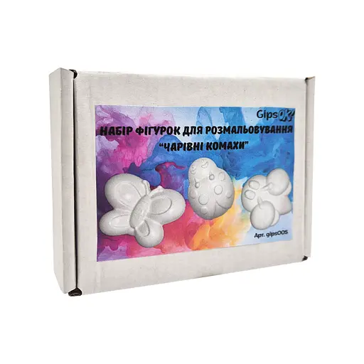 Гипсовые фигурки для декорирования "Волшебные насекомые" GipsOk gips005, 3 фигурки - фото 2