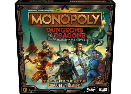 Настольная игра Hasbro Монополия D&D: Честь злодеев (Monopoly Dungeons & Dragons: Honor Among Thieves) (англ.) (F6219UE2)