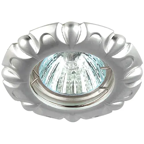 Вбудований поворотний світильник Feron DL6124 під лампу хром - фото 1