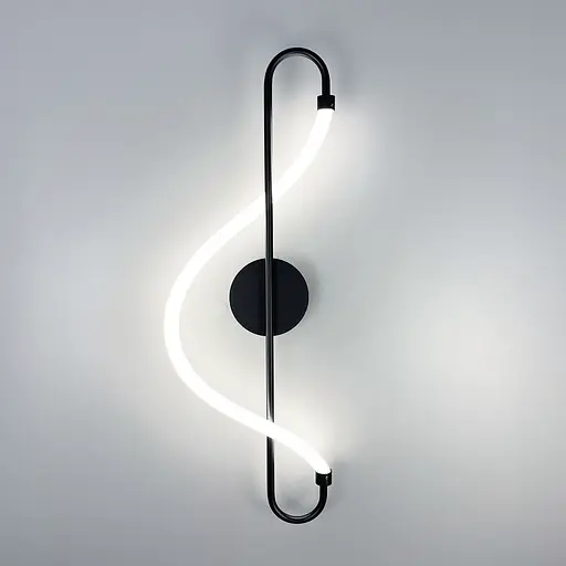 Настінний чорний світильник William Soft Line F WJ 221/1 BK - фото 4