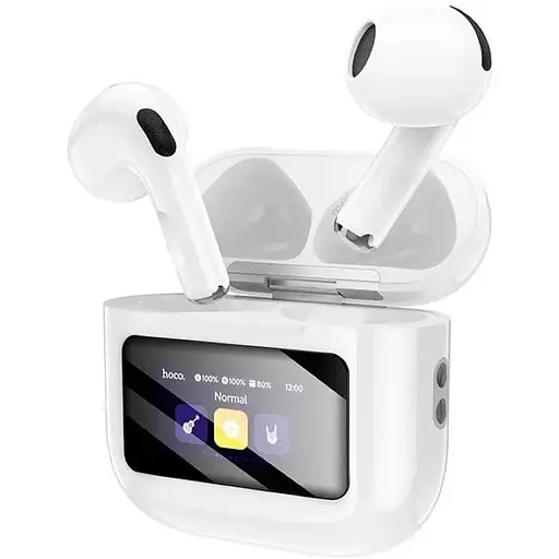 Навушники Hoco Randy true wireless BT headset with touch screen EW73 BT5.4 білі