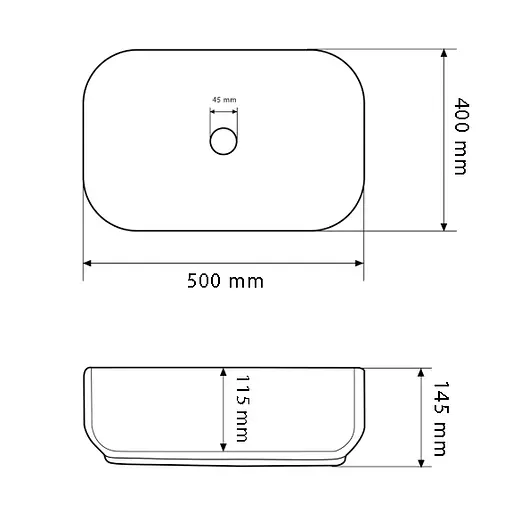 Умивальник VBI Bergamo blue tourmaline glossy накладний VBI-012504, Синій - фото 4
