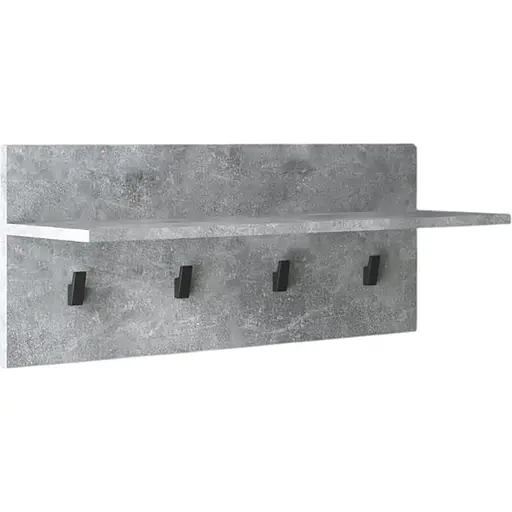 Вішалка настінна VAYS для одягу на 4 гачки з полицею M-46 - фото 4