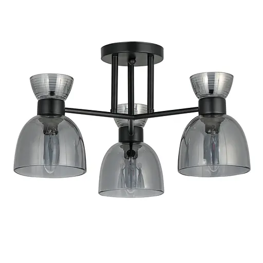 Люстра Ardero BL1230-1 MARSEILLE під лампу чорний - фото 2