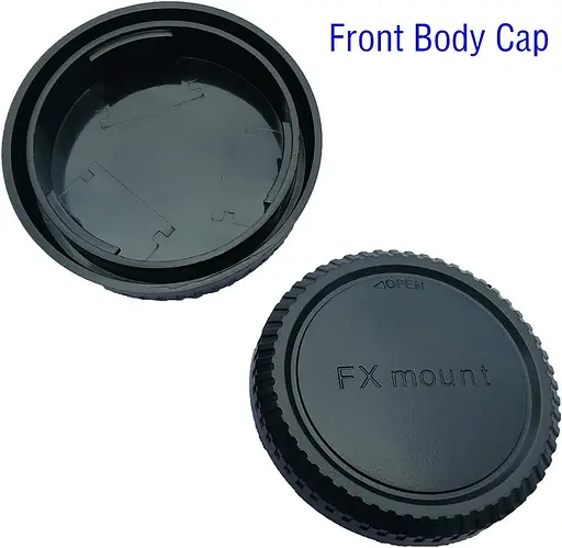 Задняя крышка объектива + Крышка корпуса Fuji X для Fujifilm X-T5 X-T4 X-T3 X-T2 - фото 2