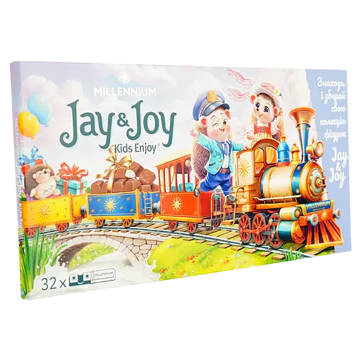 Шоколад Millennium Jay&Joy молочный с молочной начинкой 360 г - фото 2