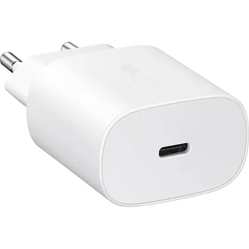 Зарядний пристрій Samsung 25Вт USB-С, кабель USB-C USB-C, 1м, білий (EP-T2510XWEGEU) - фото 5
