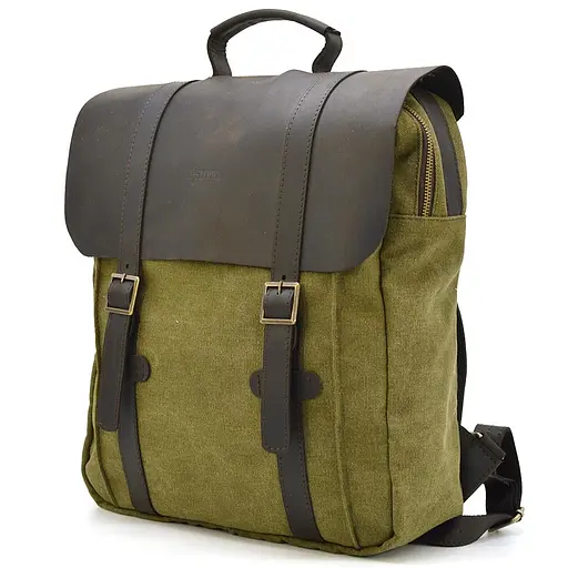 Кожаный женский рюкзак TARWA 32х40х11 см sum0026445 - фото 3