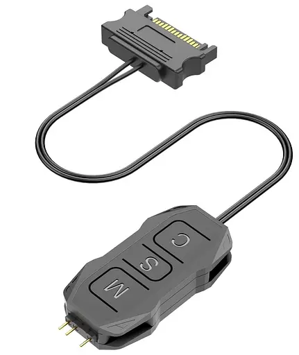 Контролер Coolmoon SK1 BLACK ARGB 3PIN to SATA з пультом (SK1 BLACK) - фото 8