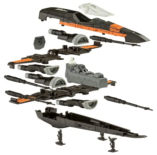 Интерактивный конструктор Истребитель X-wing Звездные войны со звуком Revell 06564 - фото 7