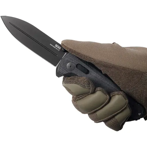 Нож SOG Pentagon XR LTE Black - фото 5