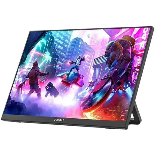 Монітор 15.6" Firebat FB16 WLED, IPS, 1920x1080, 16:9, 3 мс, 60 Гц, 300 кд/м², 1000:1, 178°/178°, 2хType-C/HDMI чорний - фото 1