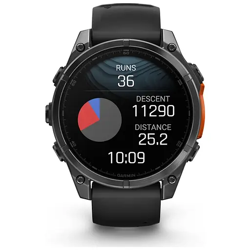 Смарт-годинник Garmin fenix 8 47mm, AMOLED, Glass/SS, SlateGray Steel/Black, BlkBnd, GPS (010-02904-00) - фото 7