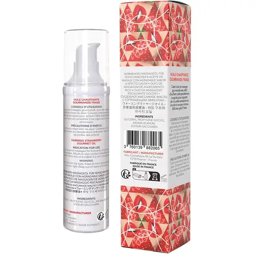 Массажное масло Exsens Strawberry 50 мл - фото 3