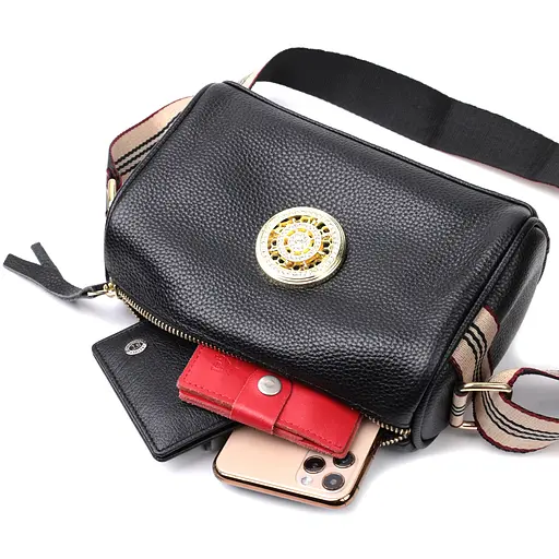 Жіноча шкіряна сумка Vintage 21.5х14х9.5 см sum0024784 - фото 6