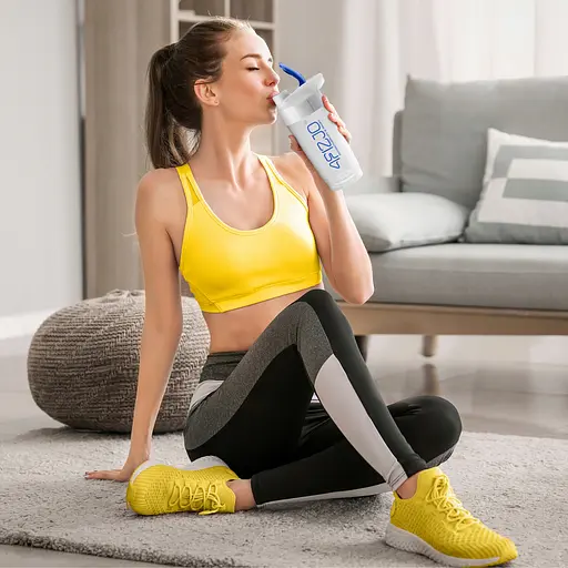 Шейкер спортивный 4FIZJO Ultra 700 мл White/Blue (P-5905973407076) - фото 12