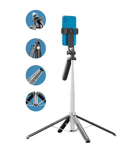 Монопод трипод беспроводной XO PRO Series P180 AL 1,8 м с Bluetooth-комплексом ДК Черный - фото 3